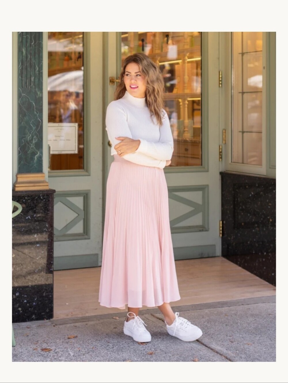 Gentle Fawn x Jillian Harris Pleated Pink Women's Skirt